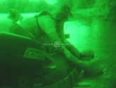Image military hovercraft operations night rescue training