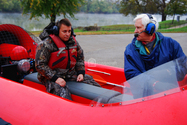 Image launch rescue hovercraft pilot training