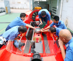 Photo Hovercraft China flight instruction Hong Kong Fire Services 