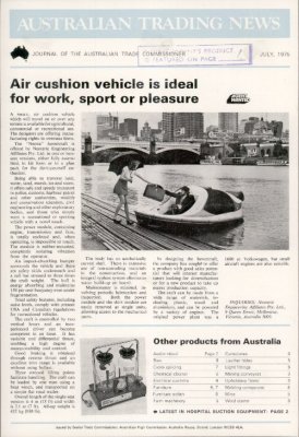 Air cushion vehicle Australian Trading News