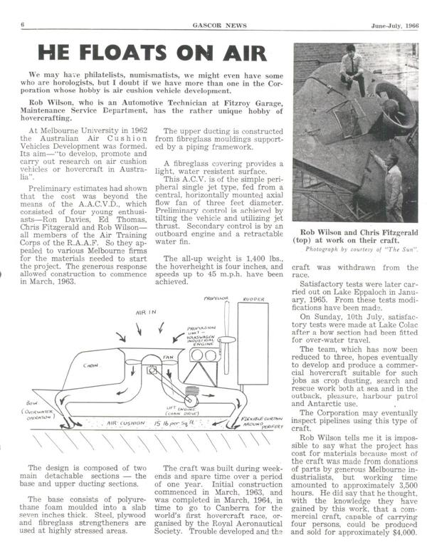 Air Cushion Vehicle, 1966