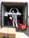 Hovercraft is Loaded for Shipping
