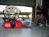 Hovercraft kits Engine module testing