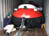 Loading Dream Air's hovercraft