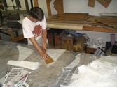 Building hovercraft photo Fiberglass