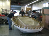 Rescue hovercraft construction photo