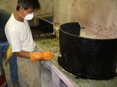 Hovercraft Thrust duct fiberglassing photo