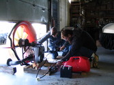 Rescue hovercraft kit engine module