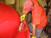 Fiberglassing hovercraft body lift cleat reinforcements