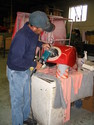 Hovercraft reverse thrust buckets