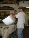 Hovercraft manufacturing photo Thrust buckets