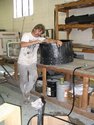 Hovercraft picture Thrust duct finishing