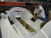 Hovercraft glove box installation
