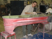 Hovercraft seat construction photo