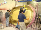 Picture hovercraft body construction