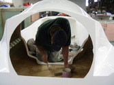 Hovercraft fiberglassing photo