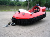 Snohomish Red Rescue Hovercraft - On Trailer