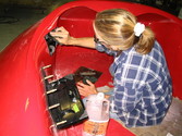 Rescue hovercraft siren installation