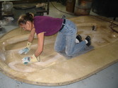 Red rescue hovercraft construction Snohomish