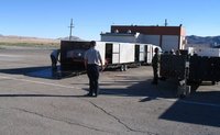 US Air Force Hovercraft trailer demo
