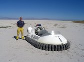 US Air Force Rescue hovercraft training officer