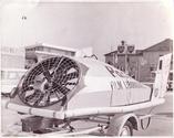 Winning hovercraft close up photo