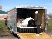 Two Deluxe Rescue Models Loaded into Enclosed Trailer